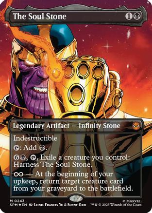 The Soul Stone (Borderless) (SPM-243) - Marvel's Spider-Man Foil - for just $328.34! 