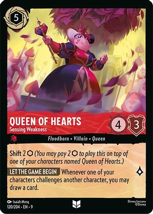 Queen of Hearts - Sensing Weakness (120/204) - Fabled Cold Foil - for just $0.12! 