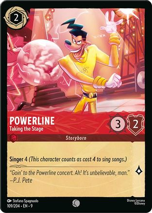 Powerline - Taking the Stage (109/204) - Fabled Cold Foil - for just $0.18! 