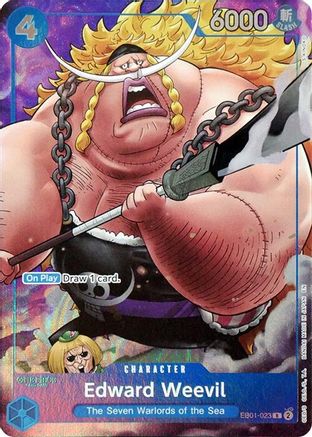 Edward Weevil (Seven Warlords of the Sea Binder Set) (EB01-023) - One Piece Promotion Cards Foil - for just $7.15! 