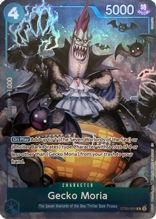 Gecko Moria (Seven Warlords of the Sea Binder Set) (ST03-004) - One Piece Promotion Cards Foil - for just $3.38! 