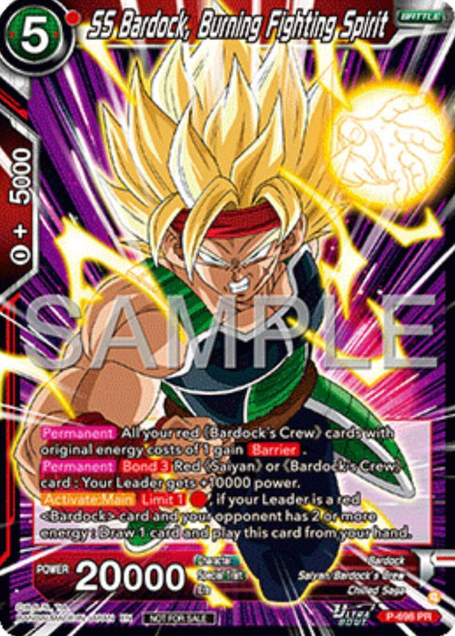 SS Bardock, Burning Fighting Spirit (Ultra-Bout Series Tournament Pack Vol.13) (P-698) [Tournament Promotion Cards] - for just $0.80! 