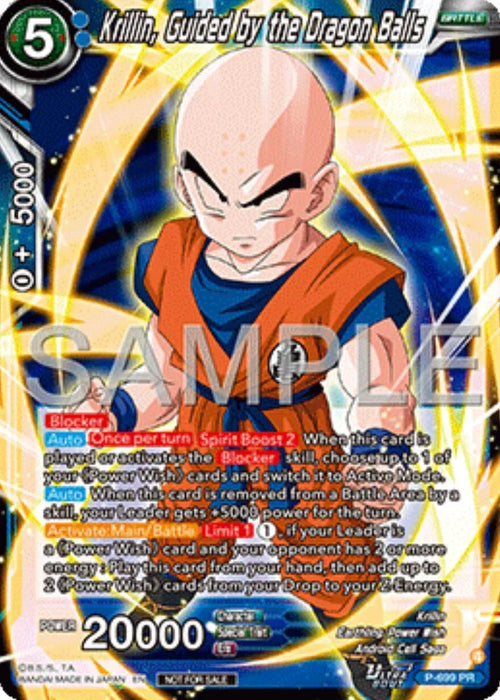 Krillin, Guided by the Dragon Balls (Ultra-Bout Series Tournament Pack Vol.13) (P-699) [Tournament Promotion Cards] - for just $0.30! 