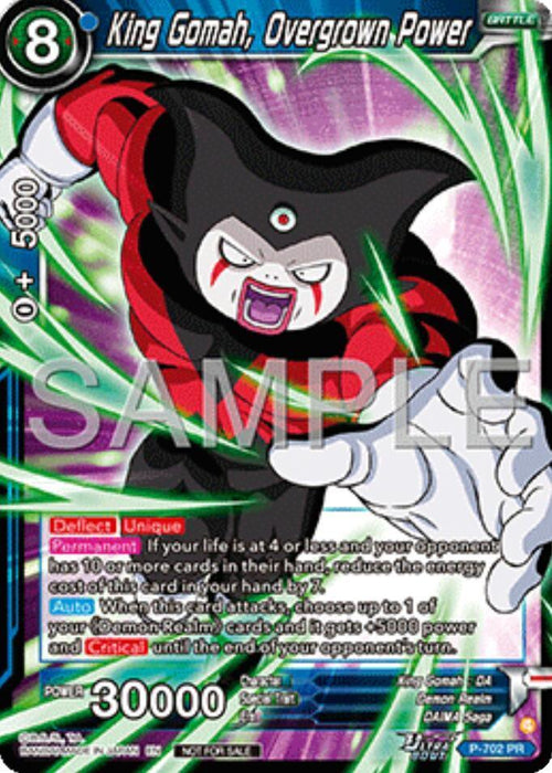 King Gomah, Overgrown Power (Ultra-Bout Series Tournament Pack Vol.13) (P-702) [Tournament Promotion Cards] - for just $0.45! 
