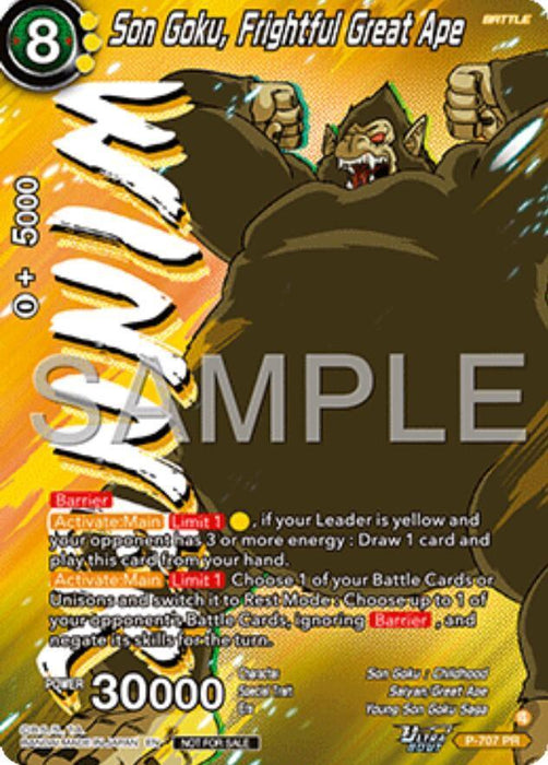 Son Goku, Frightful Great Ape (Ultra-Bout Series Tournament Pack Vol.13) (Winner) (P-707) [Tournament Promotion Cards] - for just $8.55! 