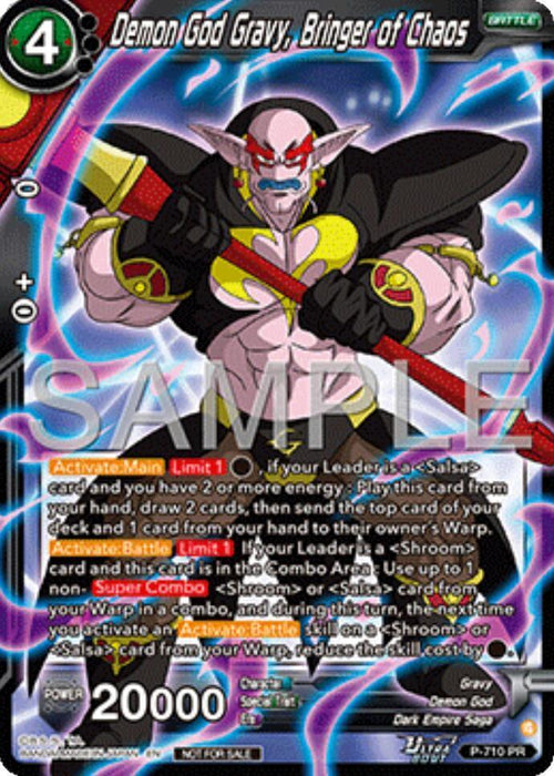 Demon God Gravy, Bringer of Chaos (Ultra-Bout Series Tournament Pack Vol.13) (P-710) [Tournament Promotion Cards] - for just $0.35! 