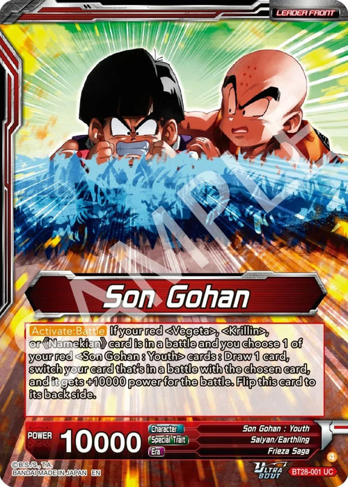 Son Gohan // Son Gohan, Protecting the Weak (BT28-001) [Prismatic Clash] - for just $0.15! 