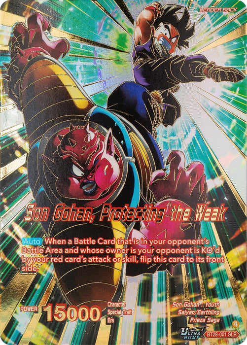 Son Gohan // Son Gohan, Protecting the Weak (SLR) (BT28-001) [Prismatic Clash] - for just $6.80! 