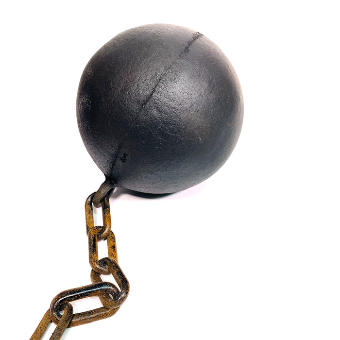 Foam Rubber Ball with Plastic Chain & Prop Leg Iron - Action Prop - for just $90! 