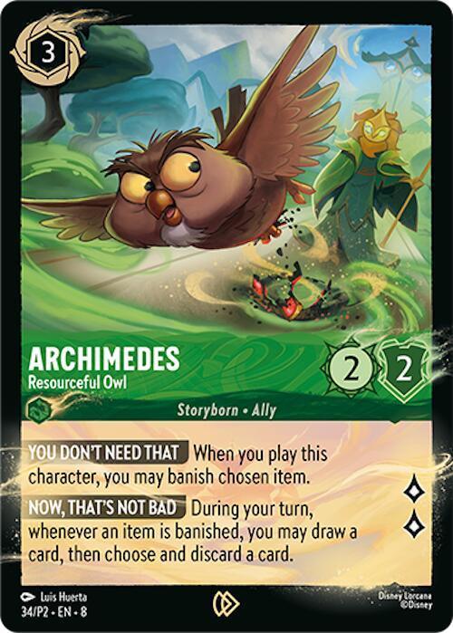 Archimedes - Resourceful Owl (34/P2) [Promo Cards] - for just $1.10! 
