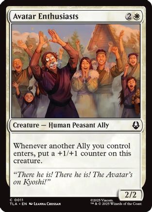 Avatar Enthusiasts (TLA-011) - Avatar: The Last Airbender Foil - for just $0.06! 