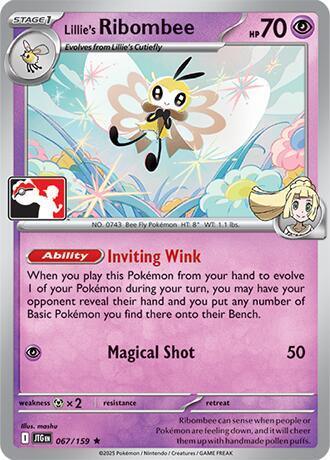Lillie's Ribombee (067/159) [Prize Pack Series Seven] - for just $0.10! 