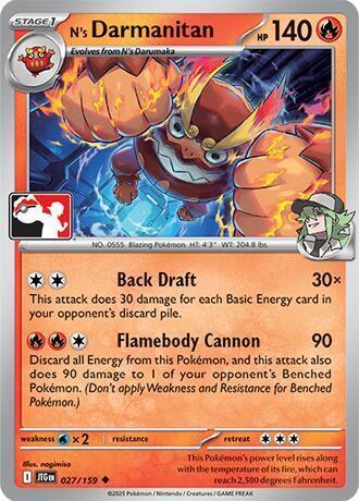 N's Darmanitan (027/159) [Prize Pack Series Seven] - for just $0.15! 