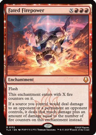 Fated Firepower (TLA-132) - Avatar: The Last Airbender Foil - for just $1.88! 