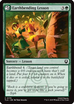 Earthbending Lesson (TLA-176) - Avatar: The Last Airbender - for just $0.04! 