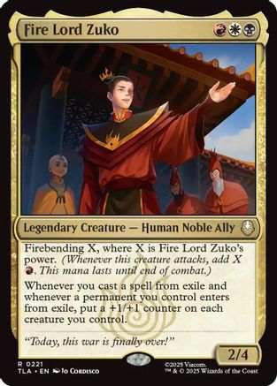 Fire Lord Zuko (TLA-221) - Avatar: The Last Airbender - for just $0.10! 