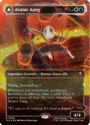 Avatar Aang (Raised Foil) (TLA-363) - Avatar: The Last Airbender Foil - for just $1046.03! 