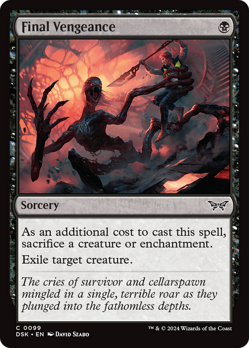 Final Vengeance (DSK-099) - Duskmourn: House of Horror Foil - for just $0.09! 