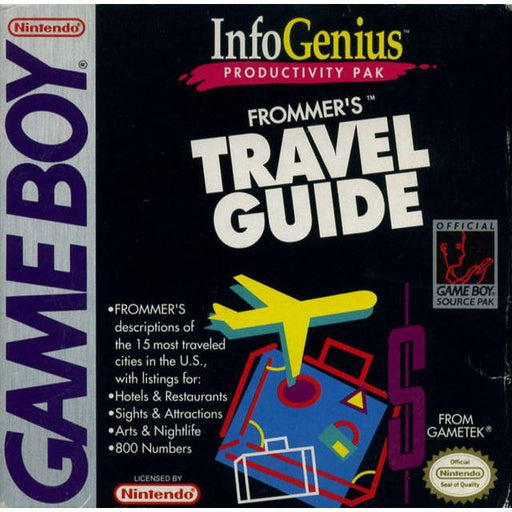 InfoGenius Productivity Pak: Frommer's Travel Guide (Gameboy) - Just $0! Shop now at Retro Gaming of Denver