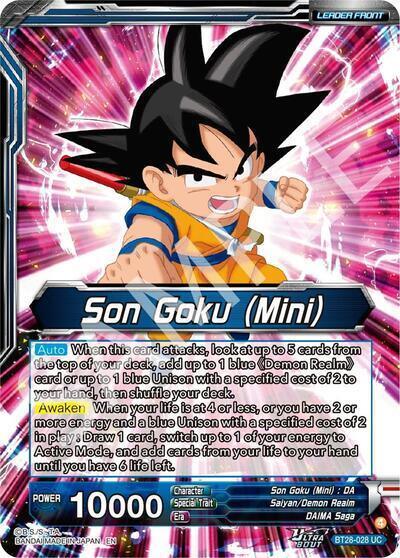 Son Goku (Mini) // SS Son Goku (Mini), New Adventure (SLR) (BT28-028) [Prismatic Clash] - for just $20! 