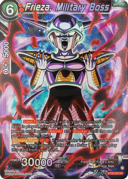 Frieza, Military Boss (BT28-020) [Prismatic Clash] - for just $0.25! 
