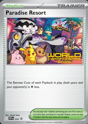Paradise Resort (World Championships 2025) 224 - SV Scarlet & Violet Promo Cards - for just $102.23! 