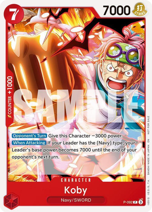Koby (OP12 Release Event) [One Piece Promotion Cards] - for just $0.60! 