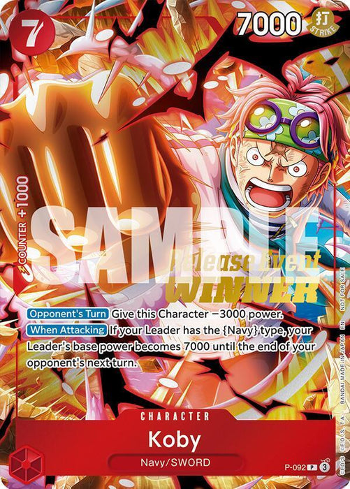 Koby (OP12 Release Event Winner) [One Piece Promotion Cards] - for just $7.45! 