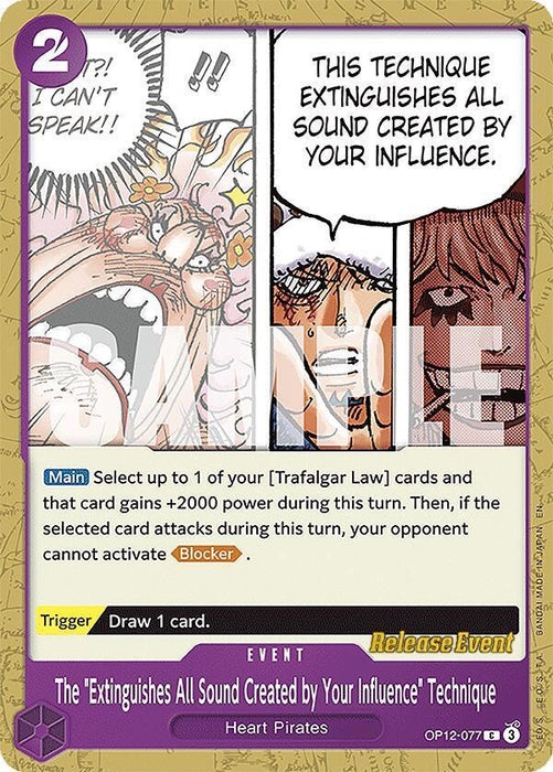 The "Extinguishes All Sound Created by Your Influence" Technique [Legacy of the Master Release Event Cards] - for just $0.70! 