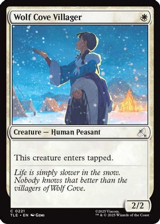Wolf Cove Villager (0221) (TLE-221) - Avatar: The Last Airbender: Eternal-Legal Foil - for just $0.07! 
