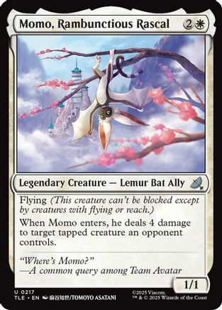 Momo, Rambunctious Rascal (0217) (TLE-217) - Avatar: The Last Airbender: Eternal-Legal - for just $0.06! 