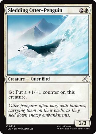 Sledding Otter-Penguin (0218) (TLE-218) - Avatar: The Last Airbender: Eternal-Legal Foil - for just $0.07! 