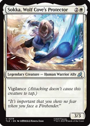 Sokka, Wolf Cove's Protector (0219) (TLE-219) - Avatar: The Last Airbender: Eternal-Legal Foil - for just $0.11! 