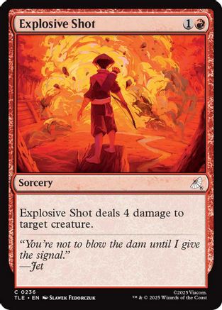 Explosive Shot (0236) (TLE-236) - Avatar: The Last Airbender: Eternal-Legal - for just $0.03! 