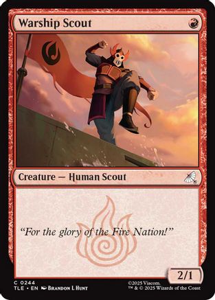 Warship Scout (0244) (TLE-244) - Avatar: The Last Airbender: Eternal-Legal - for just $1.50! 