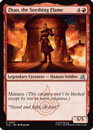 Zhao, the Seething Flame (TLE-245) - Avatar: The Last Airbender: Eternal-Legal - for just $1.50! 