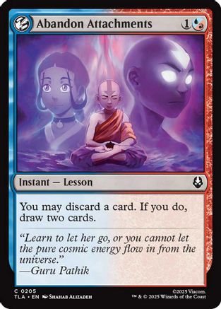 Abandon Attachments (TLA-205) - Avatar: The Last Airbender Foil - for just $0.12! 