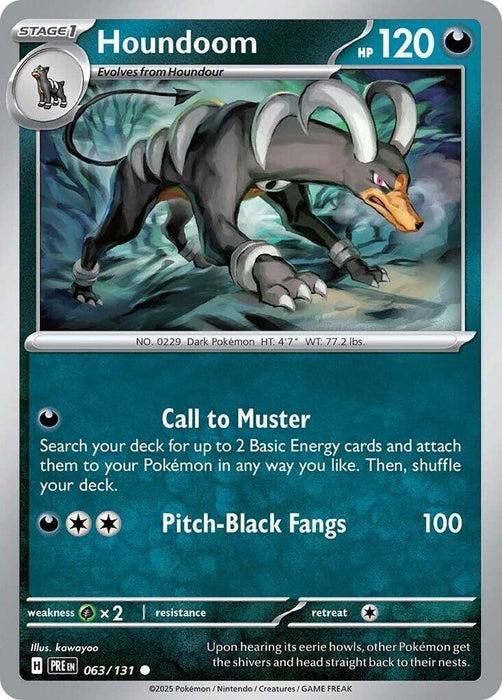 Houndoom (063/131) [Scarlet & Violet: Prismatic Evolutions] - for just $0.10! 