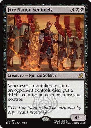 Fire Nation Sentinels (TLE-230) - Avatar: The Last Airbender: Eternal-Legal Foil - for just $0.40! 