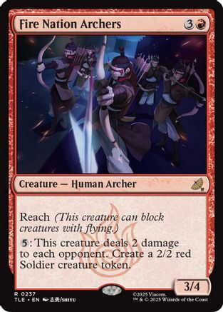 Fire Nation Archers (TLE-237) - Avatar: The Last Airbender: Eternal-Legal Foil - for just $0.26! 