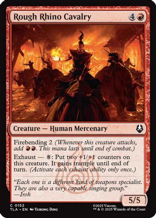Rough Rhino Cavalry (TLA-152) - Avatar: The Last Airbender Foil - for just $0.10! 