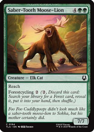 Saber-Tooth Moose-Lion (TLA-194) - Avatar: The Last Airbender Foil - for just $0.03! 
