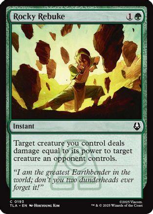 Rocky Rebuke (TLA-193) - Avatar: The Last Airbender Foil - for just $0.10! 