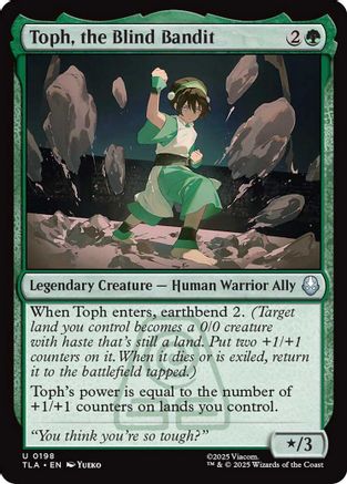 Toph, the Blind Bandit (TLA-198) - Avatar: The Last Airbender Foil - for just $0.11! 
