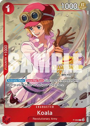 Koala (CS 25-26 Event Pack) (P-069) - One Piece Promotion Cards Foil - for just $3.17! 