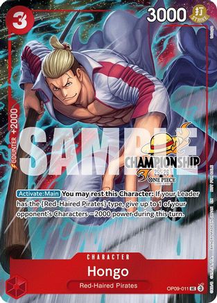 Hongo (CS 25-26 Celebration Pack) (OP09-011) - One Piece Promotion Cards Foil - for just $12.68! 