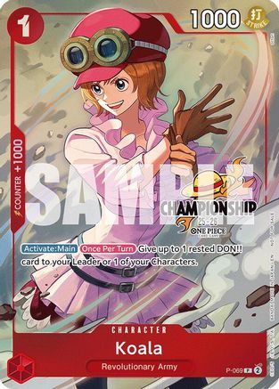 Koala (CS 25-26 Event Pack Finalist Ver.) (P-069) - One Piece Promotion Cards Foil - for just $150! 