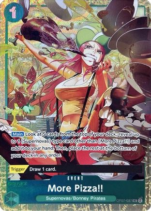 More Pizza!! (Premium Card Collection -Best Selection Vol. 4-) (OP07-037) - One Piece Promotion Cards Foil - for just $2.58! 