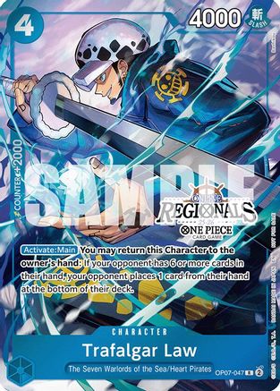 Trafalgar Law (Online Regional Participation Pack 2025 Vol.2) (OP07-047) - One Piece Promotion Cards Foil - for just $10.68! 