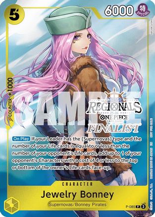 Jewelry Bonney (Online Regional Finalist Card Set 2025 Vol.2) (P-085) - One Piece Promotion Cards Foil - for just $44.85! 